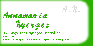 annamaria nyerges business card
